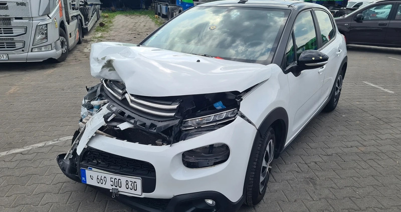 Citroen C3 cena 22000 przebieg: 79765, rok produkcji 2018 z Chrzanów małe 67